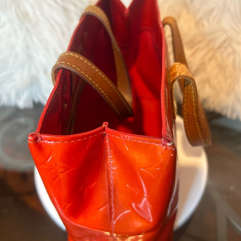 LOUIS VUITTON Vernis Red Reade PM M91088 used - Picture 10 of 16